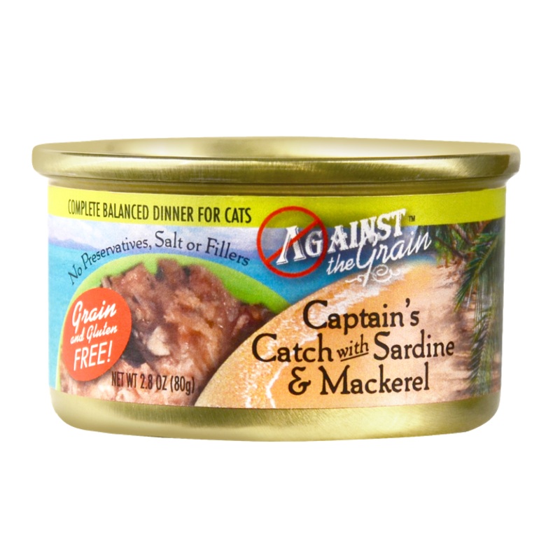 Against the Grain Captain's Catch with Sardine and Mackerel Canned Cat Food