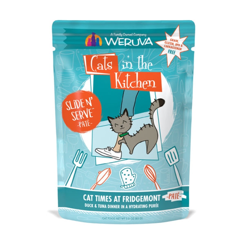Weruva Cats in the Kitchen Pat Cat Times at Fridgemont Duck & Tuna Dinner