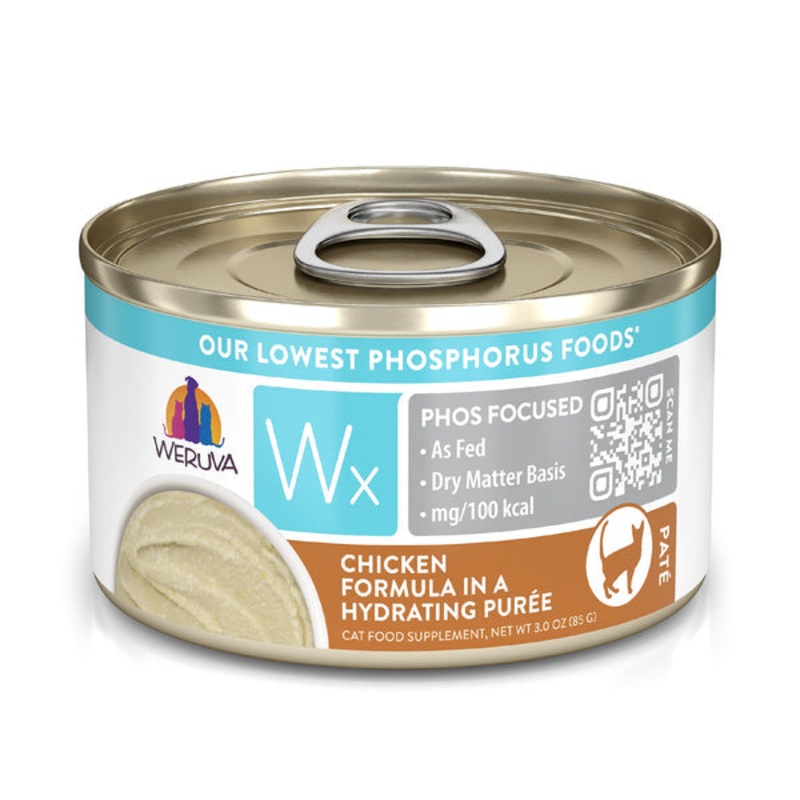 Weruva Wx Phos Focused  Chicken Formula in a Hydrating Pure Wet Cat Food