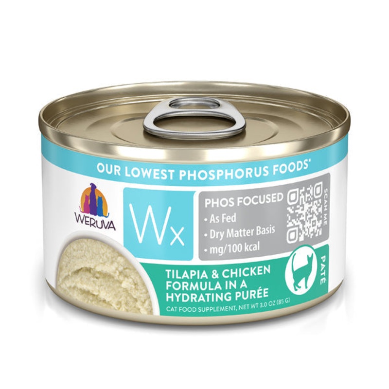 Weruva Wx Phos Focused Tilapia & Chicken Formula in a Hydrating Pure Cat Food