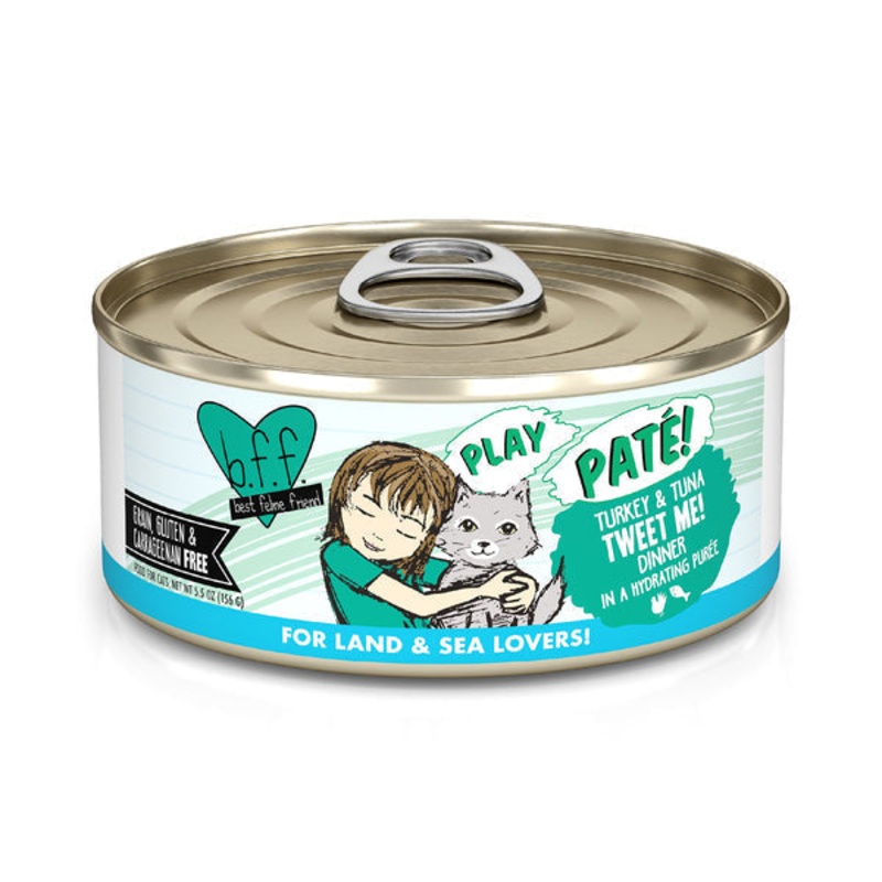 Weruva B.F.F. PLAY PAT! Turkey & Tuna Tweet Me! Cat Food