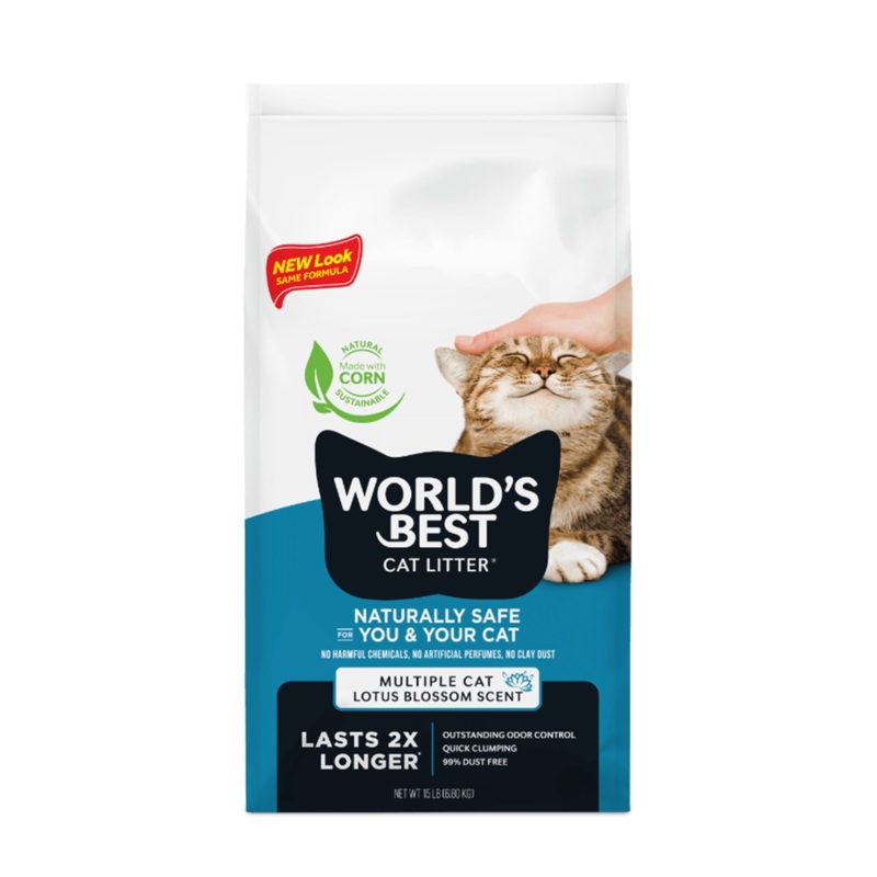World's Best Multiple Cat Lotus Blossom Scent Cat Litter