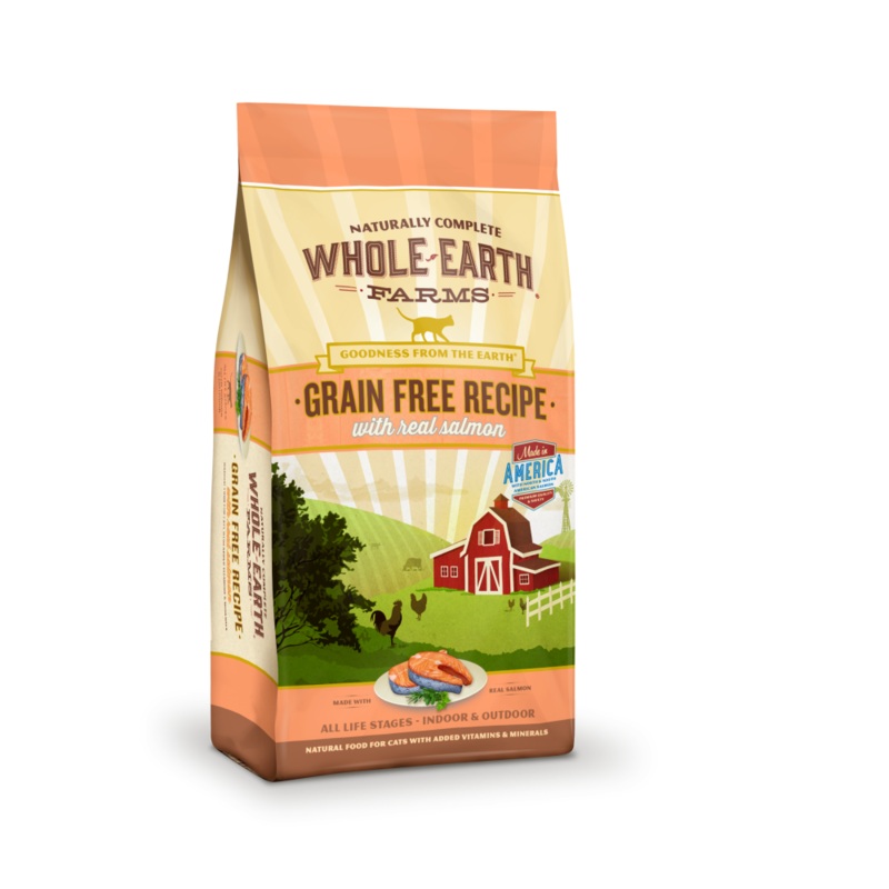 Whole Earth Farms Grain Free Real Salmon Recipe Dry Cat Food