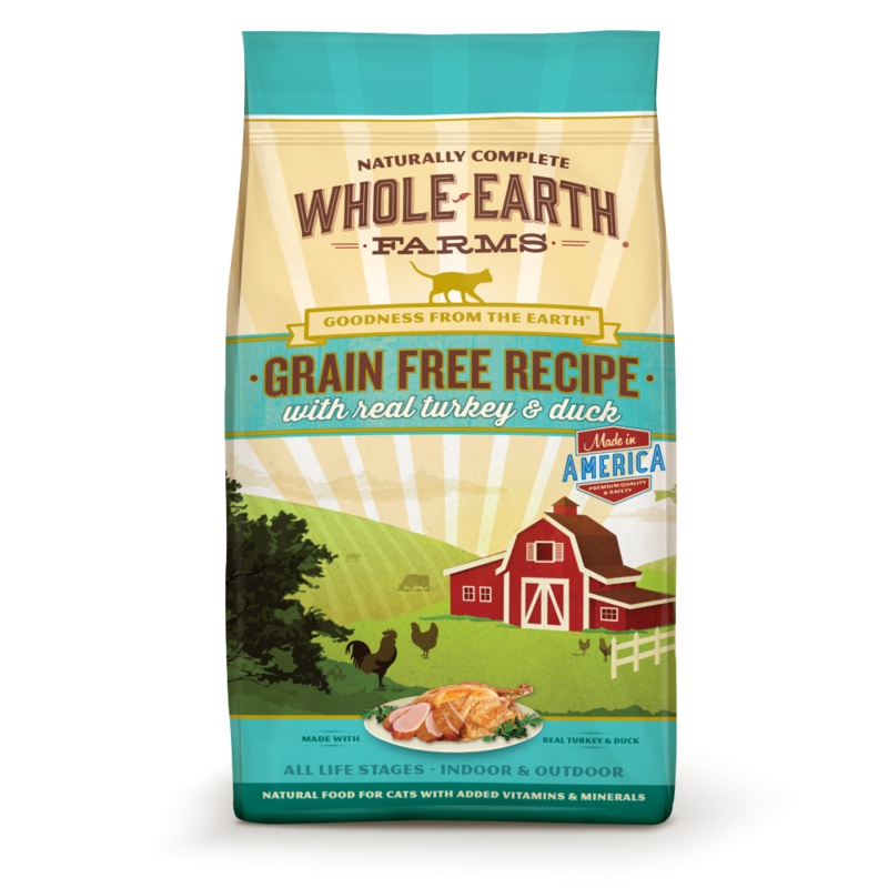 Whole Earth Farms Grain Free Real Turkey and Duck Recipe Dry Cat Food