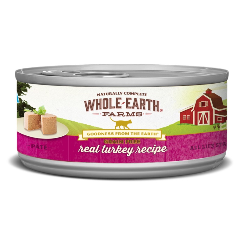 Whole Earth Farms Grain Free Real Turkey Pate Recipe Canned Cat Food