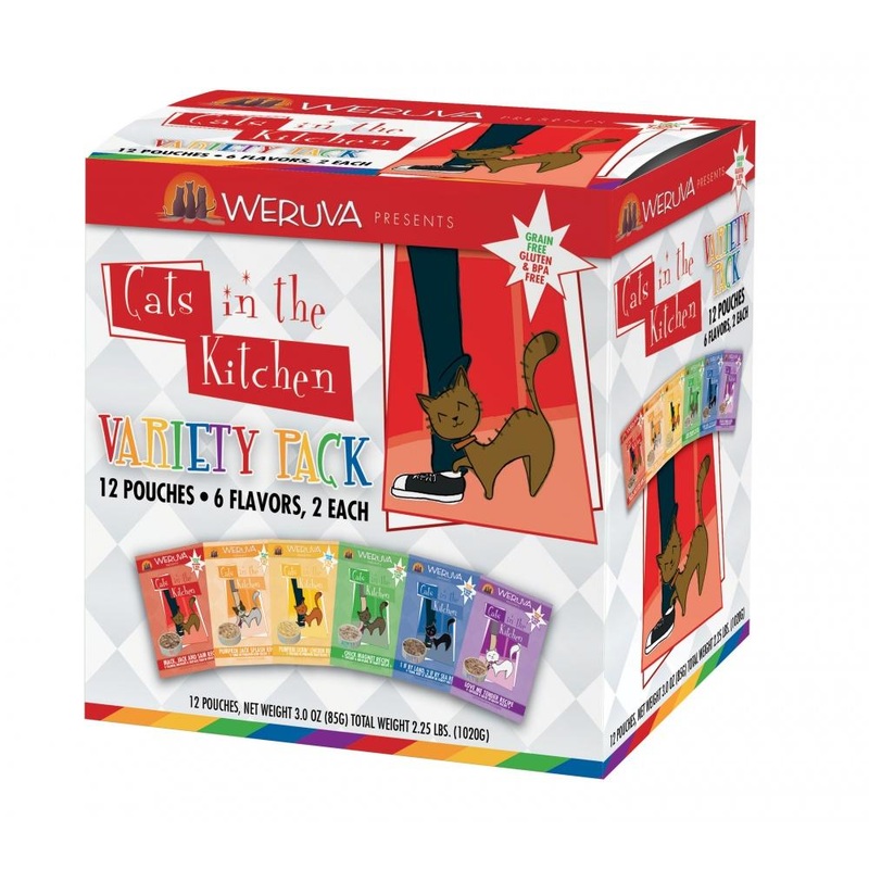Weruva Grain Free Cats in the Kitchen Pouches Variety Pack