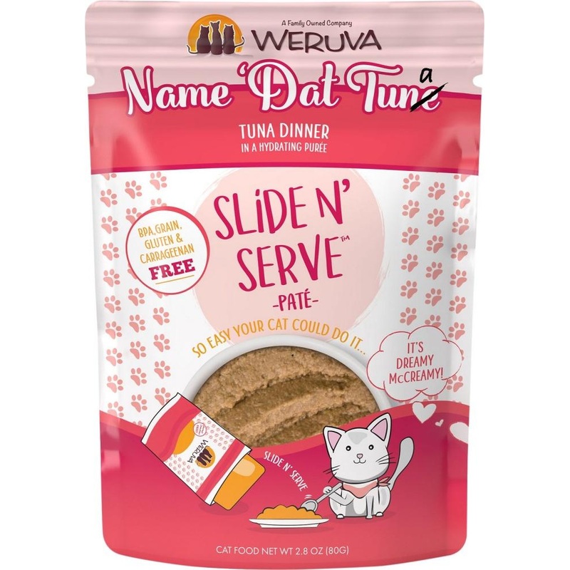 Weruva Slide N' Serve Grain Free Name 'Dat Tuna Tuna Dinner Wet Cat Food Pouch