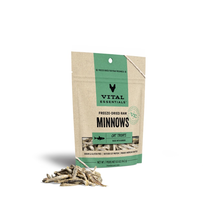 Vital Essentials Freeze Dried Raw Minnows Cat Treats