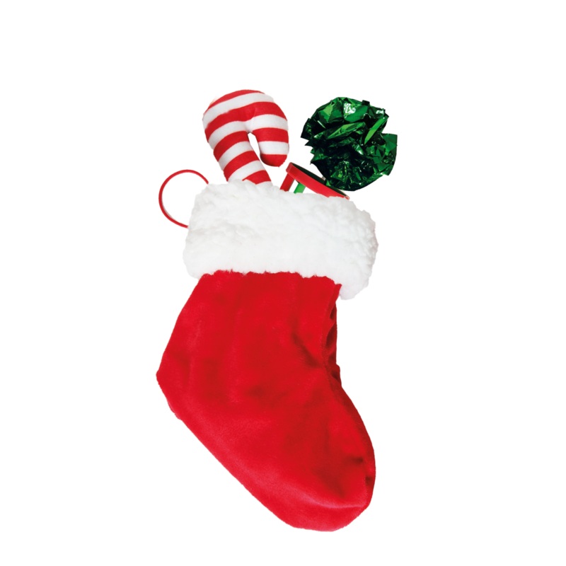 CHRISTMAS CAT TOY STOCKING GIFT, 5pcs