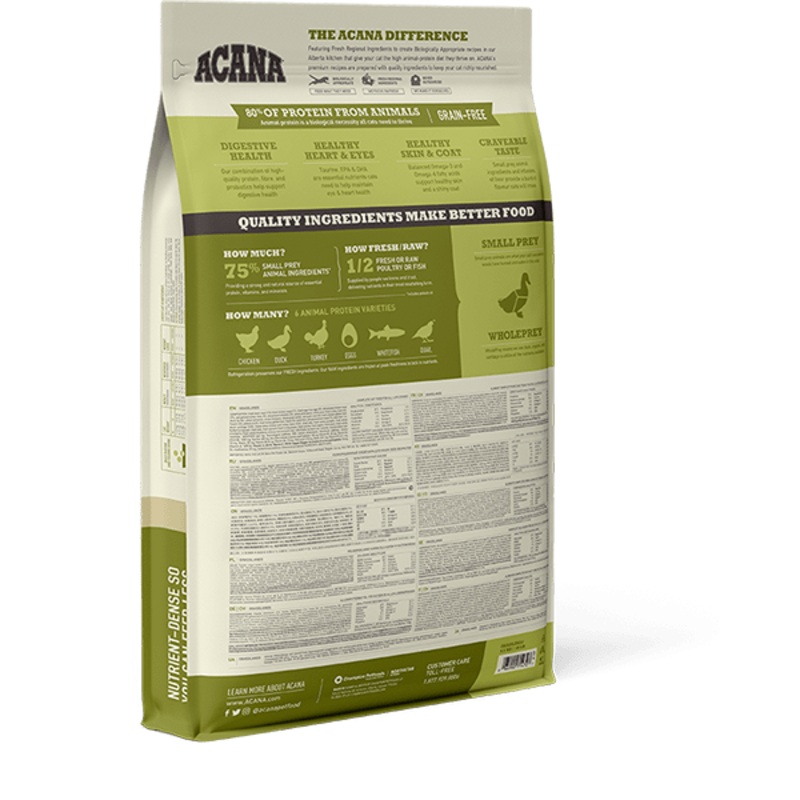 Acana Grasslands Free-Run Chicken & Turkey All Life Stages Dry Cat Food - 4.5kg