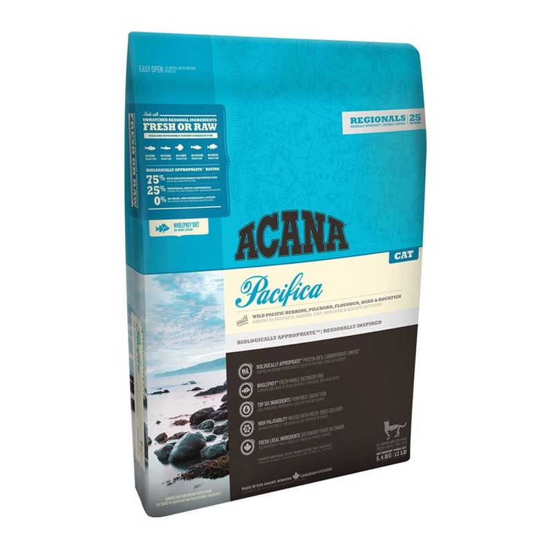 Acana Pacifica All Life Stages Dry Cat Food - 1.8KG