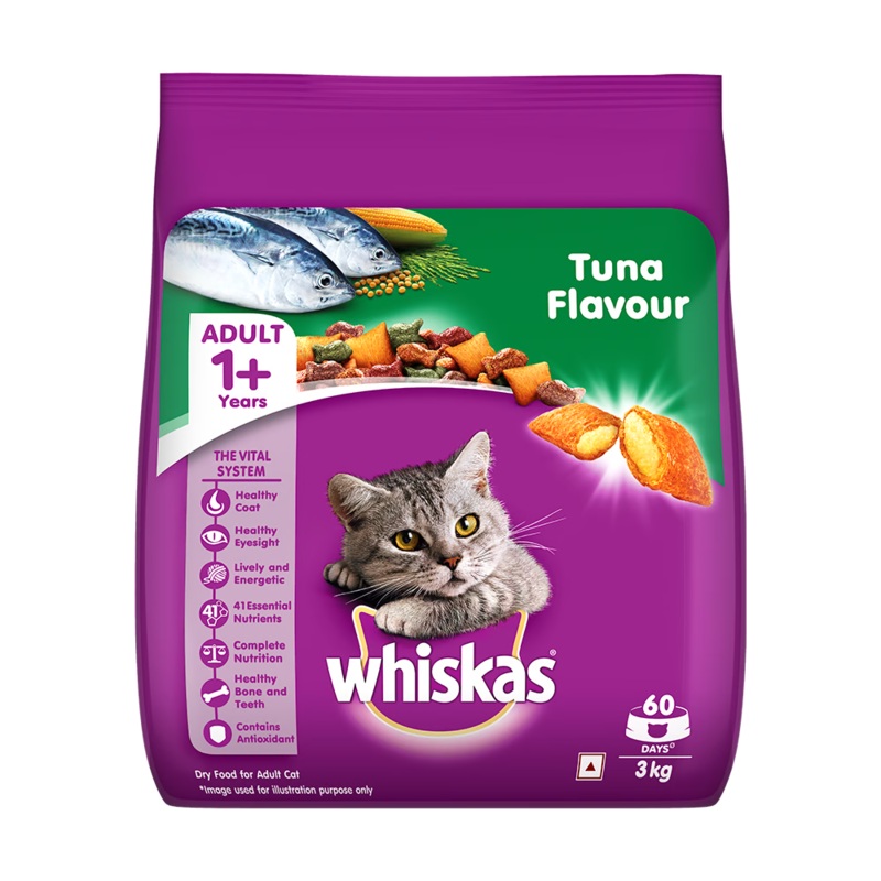 Whiskas Adult 1 year Tuna and Salmon Flavour 3Kg