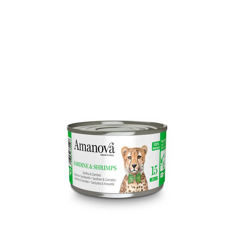 Amanova Canned Cat Sardine & Shrimps Jelly - 70g
