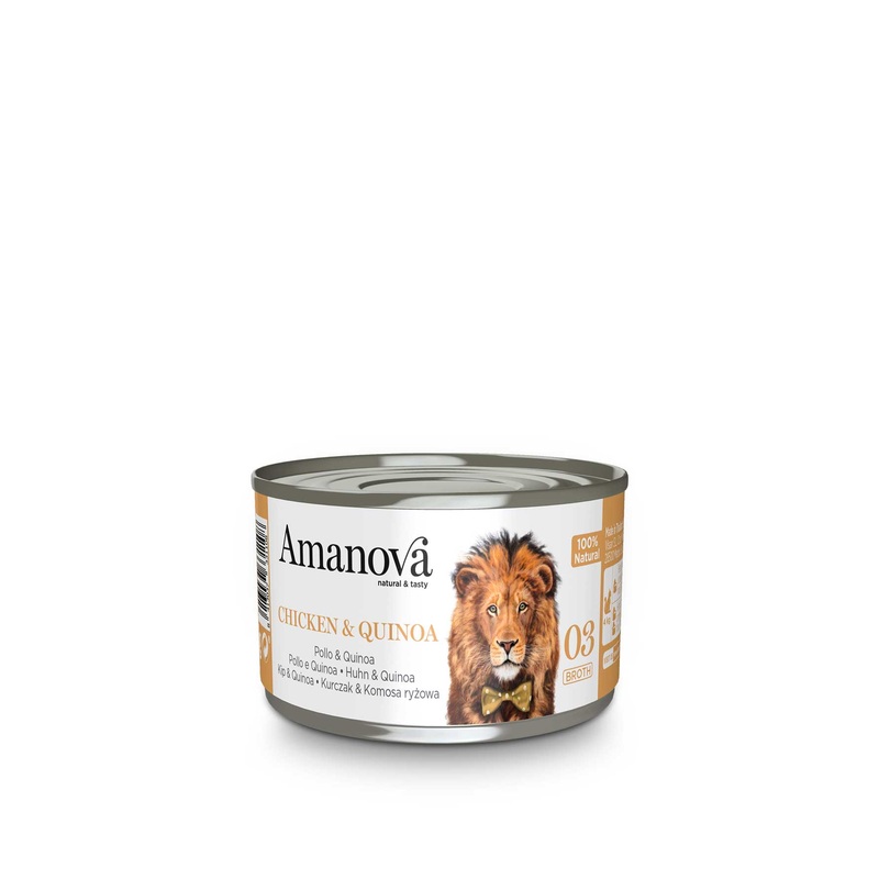 Amanova Canned Cat Chicken & Quinoa Broth - 70g