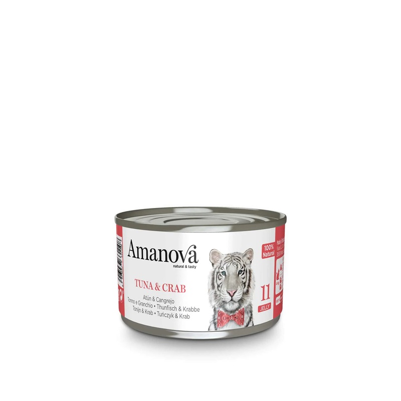 Amanova Canned Cat Tuna & Crab Jelly - 70g