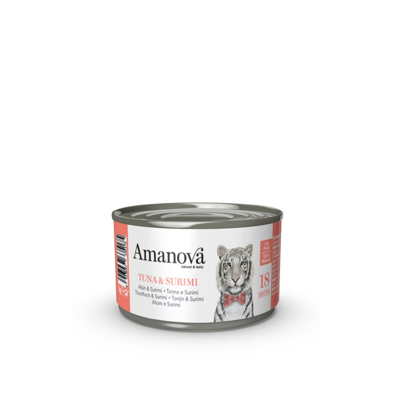 Amanova Canned Cat Tuna & Surimi Broth - 70g
