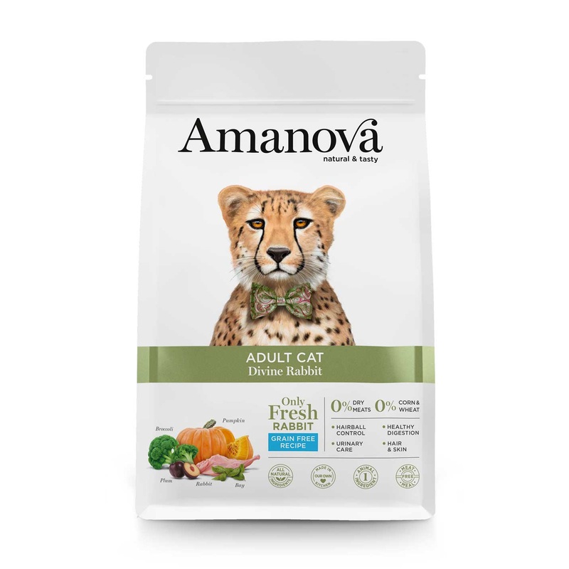 Amanova Grain Free Adult Cat Divine Rabbit 1.5kg