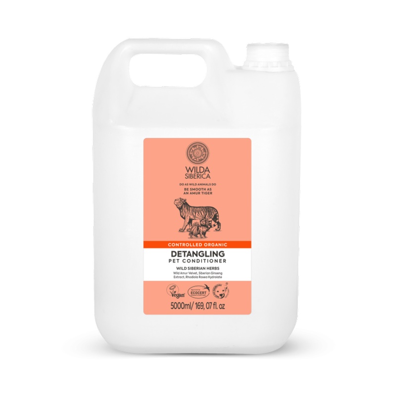 Wilda Siberica Controlled organic Detangling pet conditioner 5 l