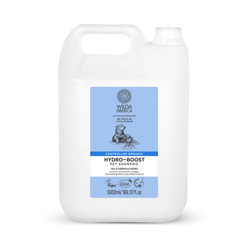 Wilda Siberica Controlled organic Hydro-boost pet shampoo 5 l