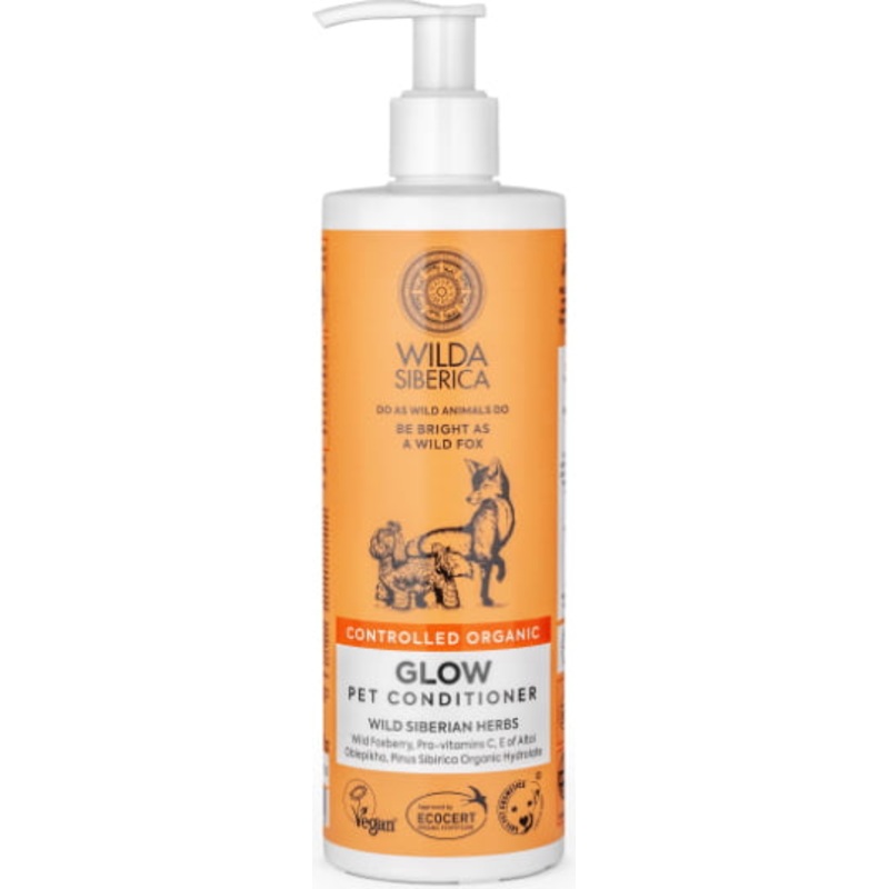 Wilda Siberica. Controlled Organic, Natural & Vegan Glow pet conditioner, 400 ml