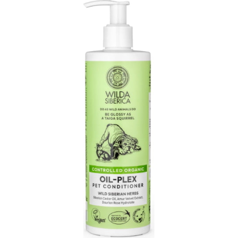 Wilda Siberica. Controlled Organic, Natural & Vegan Oil-plex pet conditioner, 400 ml