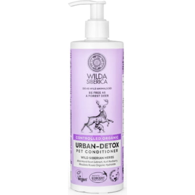 Wilda Siberica. Controlled Organic, Natural & Vegan Urban-detox pet conditioner, 400 ml