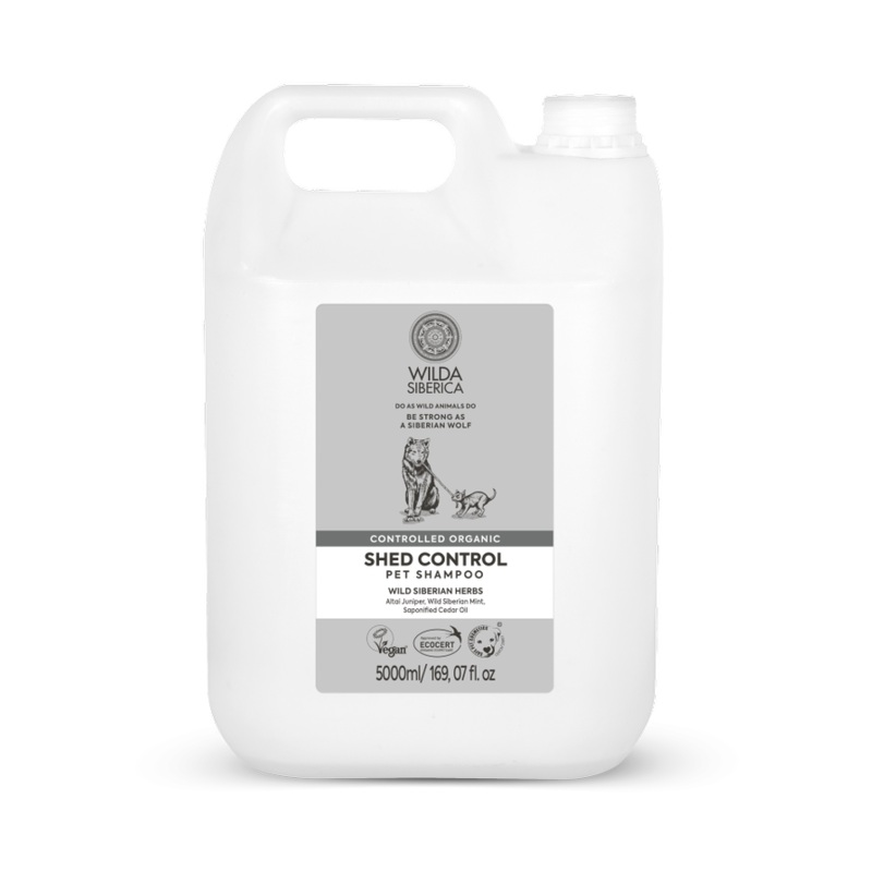 Wilda Siberica Controlled organic Shed control pet shampoo 5 l