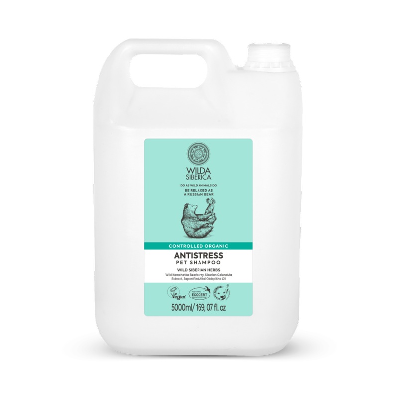 Wilda Siberica Controlled organic Antistress pet shampoo 5 l