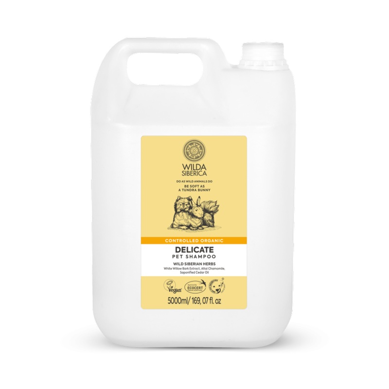 Wilda Siberica Controlled organic Delicate pet shampoo 5 L