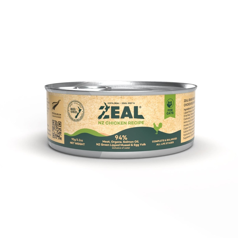 Zeal Grain Free Canned Cat Food 90g  (Chicken Recipe)