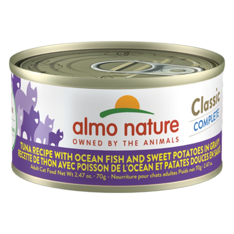 Almo Nature Cat Classic Tuna Recipe with Ocean Fish & Sweet Potatoes in Gravy 2.47oz