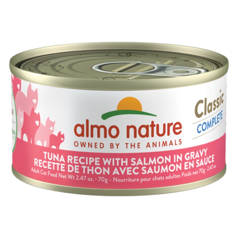 Almo Nature Cat Classic Tuna Recipe with Salmon in Gravy 2.47oz