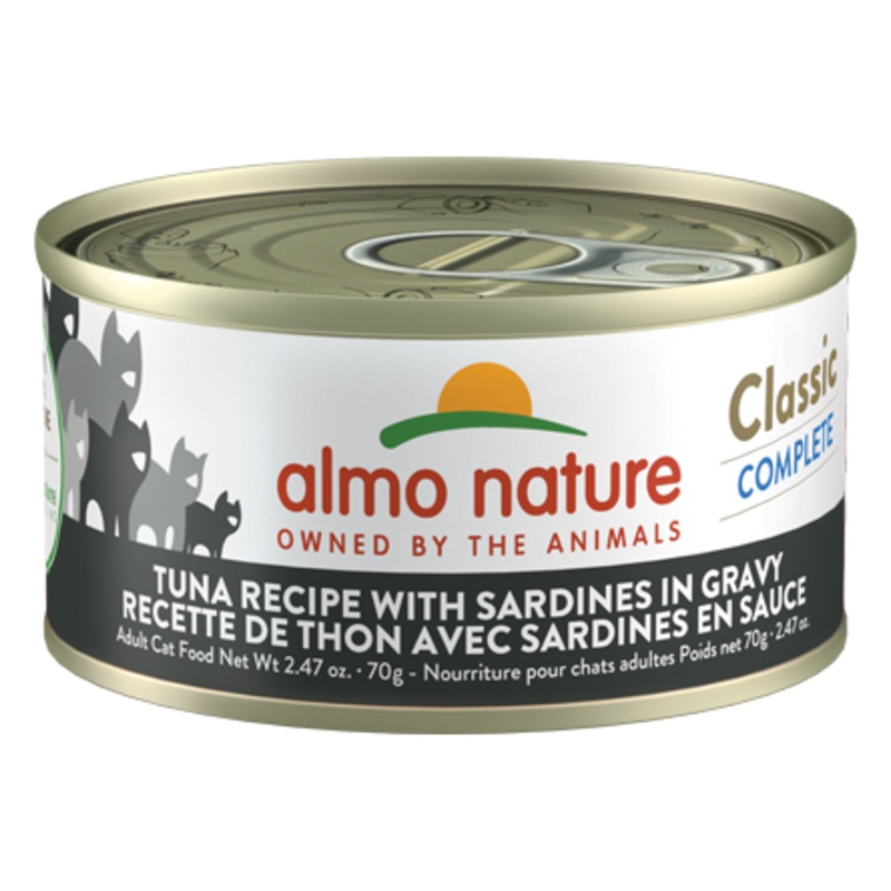 Almo Nature Cat Classic Tuna Recipe with Sardines in Gravy 2.47oz