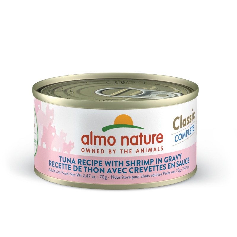 Almo Nature Cat Classic Tuna Recipe with Shrimp in Gravy 2.47oz
