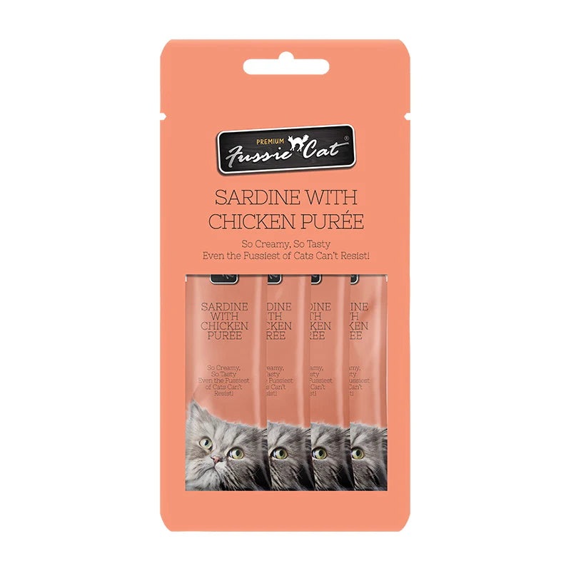 Fussie Cat Sardine & Chicken Puree Treat