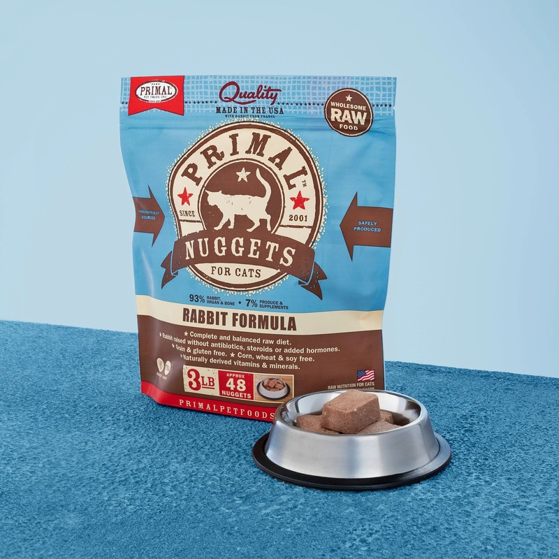 Primal Cat Frozen Nuggets - Rabbit 3lb