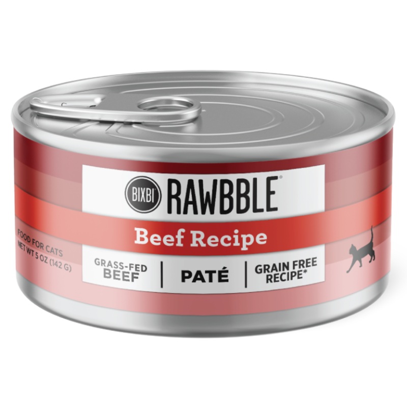 Rawbble Wet Food for Cats  Beef Pat Recipe  2.75oz