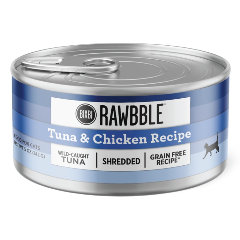 Rawbble Wet Food for Cats  Shredded Tuna & Chicken Recipe 2.75oz