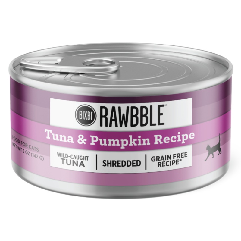 Rawbble Wet Food for Cats  Shredded Tuna & Pumpkin Recipe 2.75oz