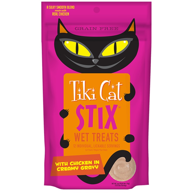 Tiki Cat Stix Wet Treats Chicken GF