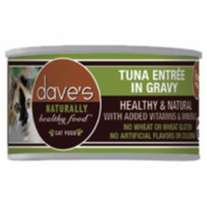 Dave's cat Naturally Healthy Grain Free Tuna Entre in Gravy / 3 oz