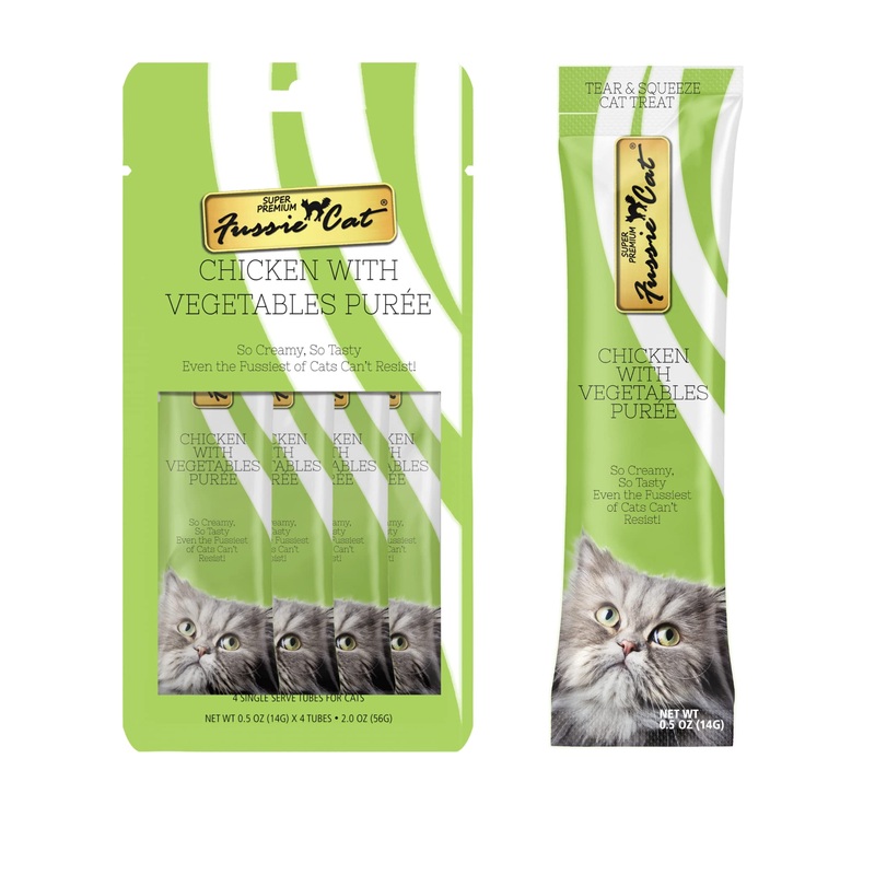Fussie Cat Chicken with Vegetables Puree Treat