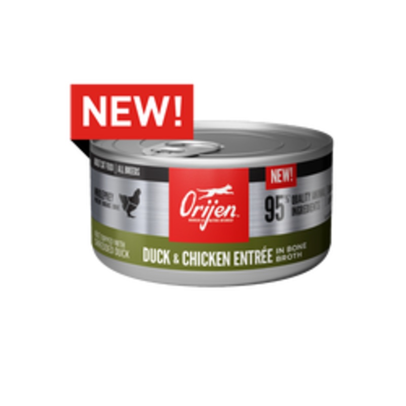 Orijen Cat Duck & Chicken Entree in bone broth