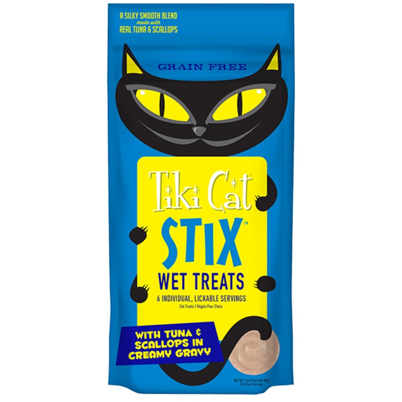 Tiki Cat Stix Wet Treats Tuna & Scallops GF