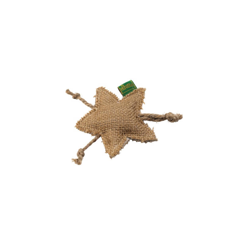 Hunter - Toy For Cat Linen Jute Star With Catnip 8cm