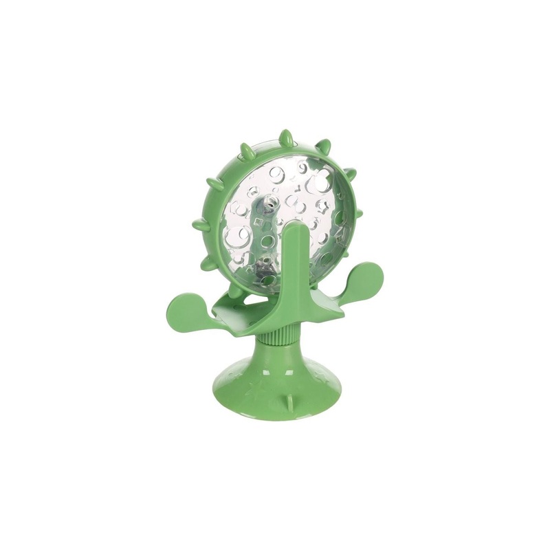 Flamingo - Cat Toy Snack Dispenser Turna Green