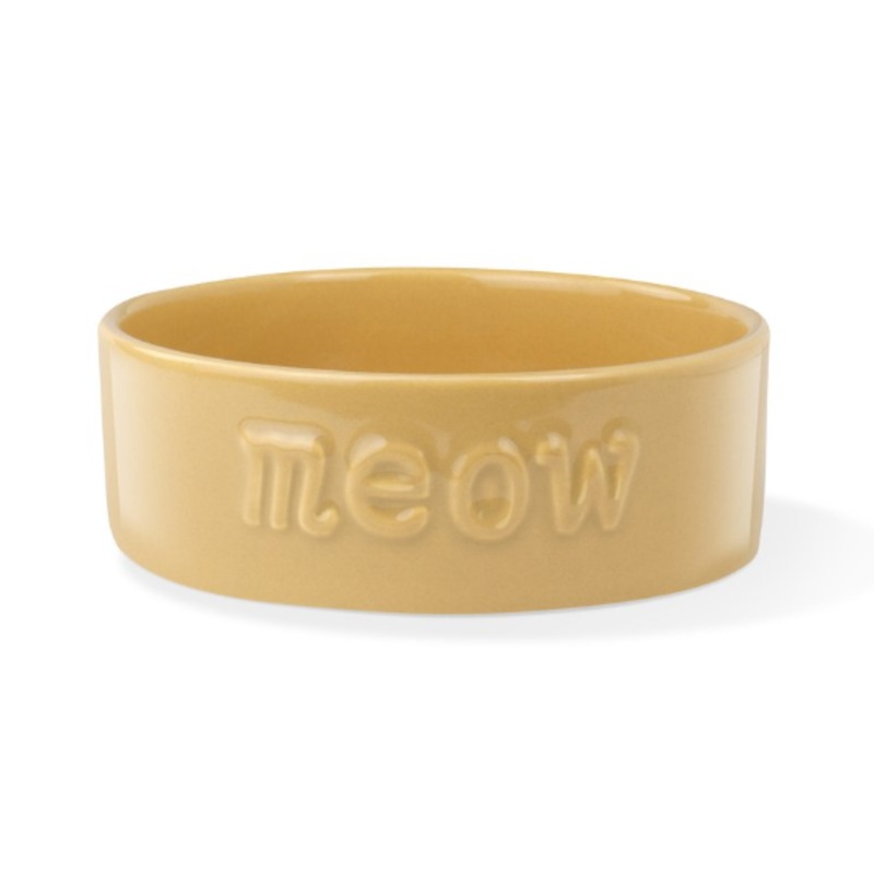PetShop by Fringe Sculpt Meow Ochre Bowl
