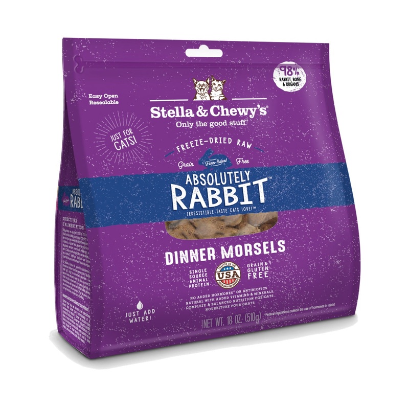 Stella & Chewy's Cat Absolutely Rabbit Freeze-Dried Raw Dinner Morsels