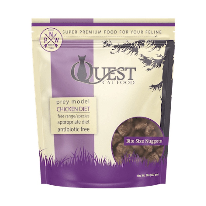 Steve's Quest Frozen Raw Cat Chicken Nuggets 2lb