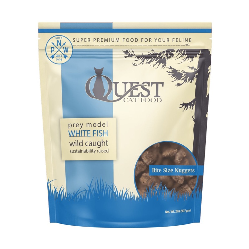 Steve's Quest Frozen Raw Cat Whitefish Diet 2lb